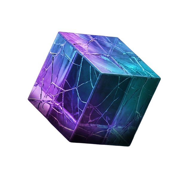 3D Glass Cube