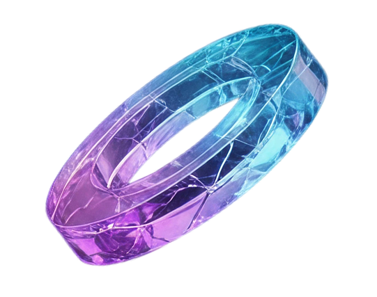 3D Glass Rings